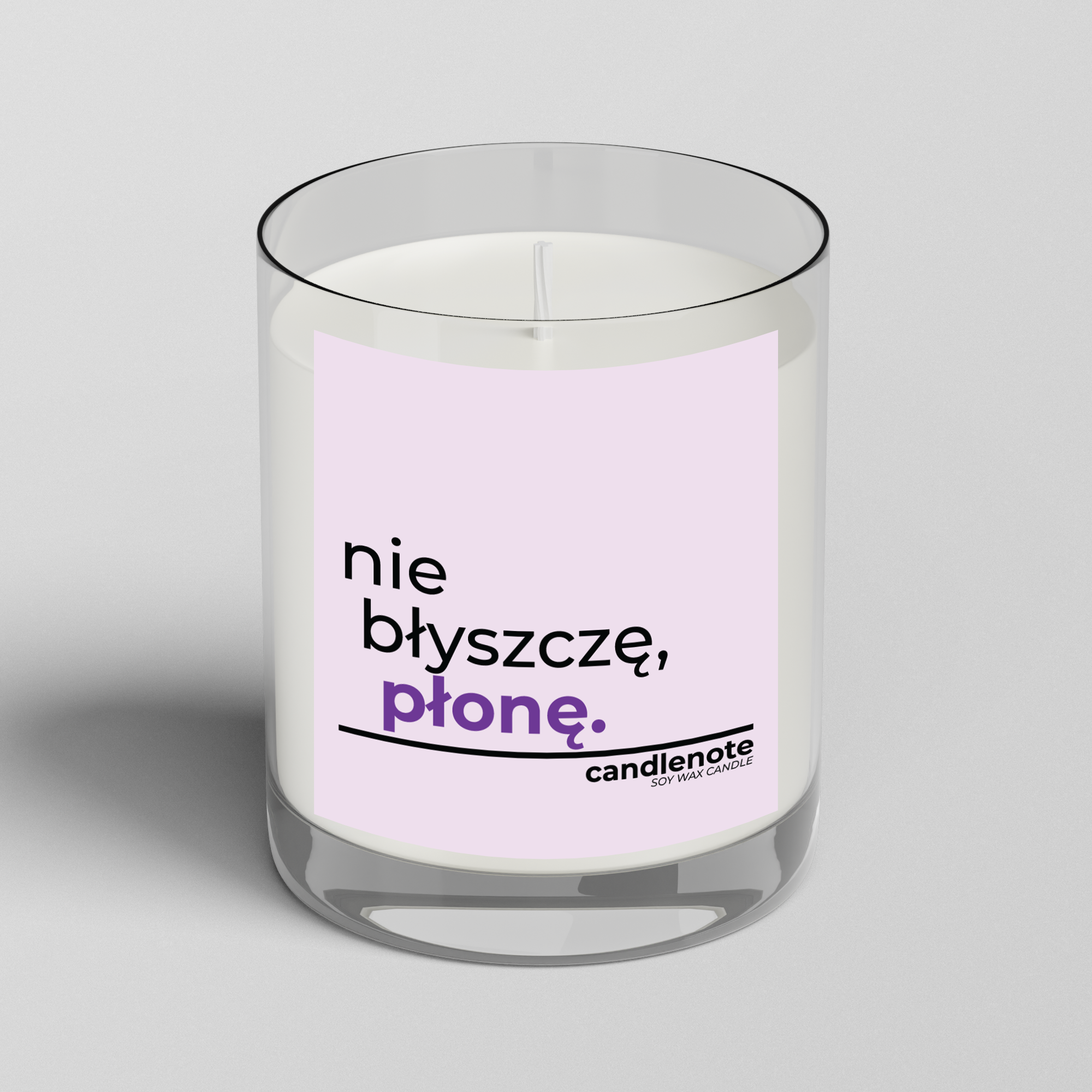 NIE BŁYSZCZĘ, PŁONĘ.